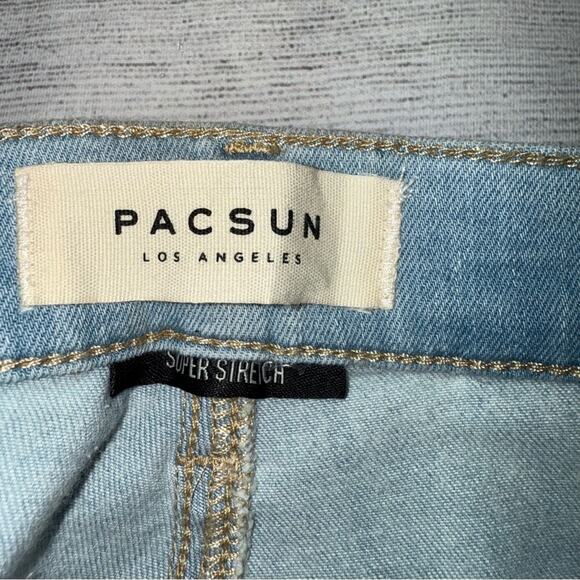 PacSun NWT Women's Perfect Fit Ankle Jeggings Super Stretch Light Wash Size 25 - Picture 9 of 12